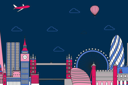 London landscape in flatdesign - ASAP Tickets travel blog