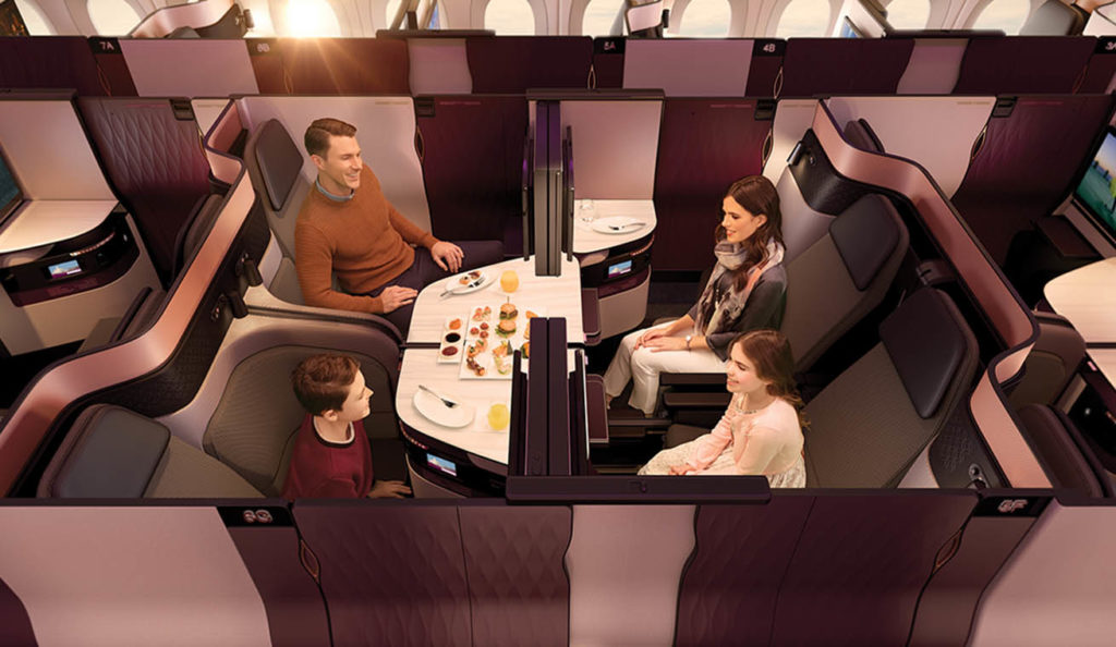Qatar Airways Qsuites Business Class - Quad Suite