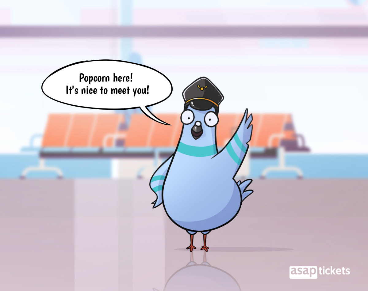 ASAP Tickets Mascot Crew - Popcorn