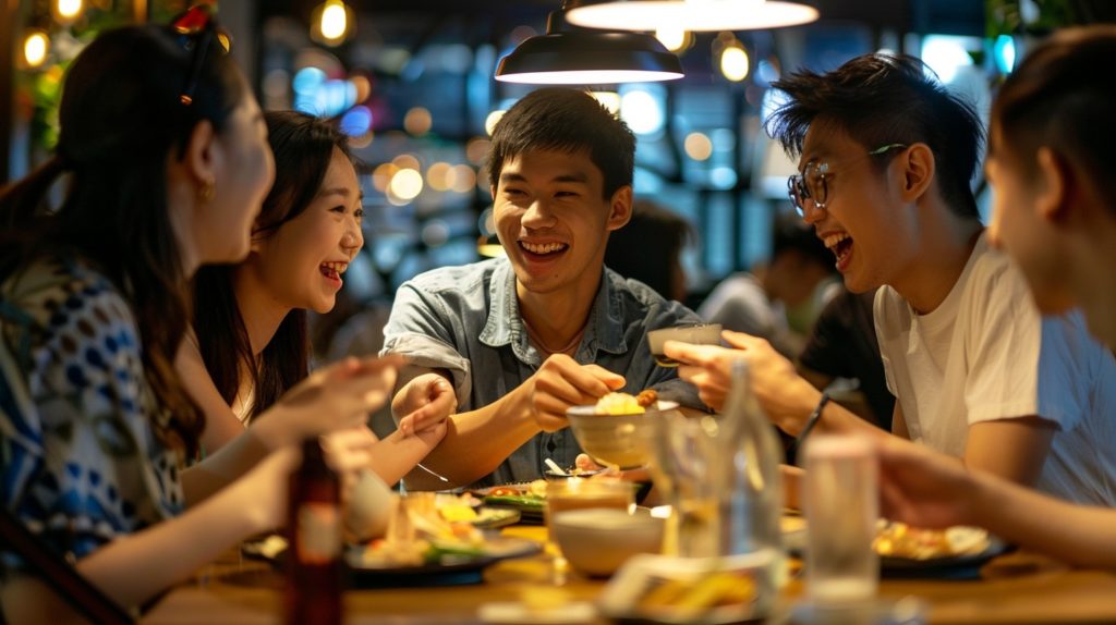 Enjoy delicious food in Taipei.