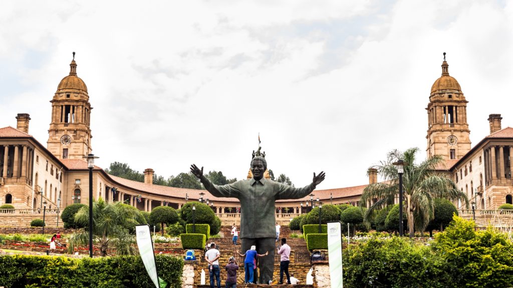 Nelson Mandela's statue