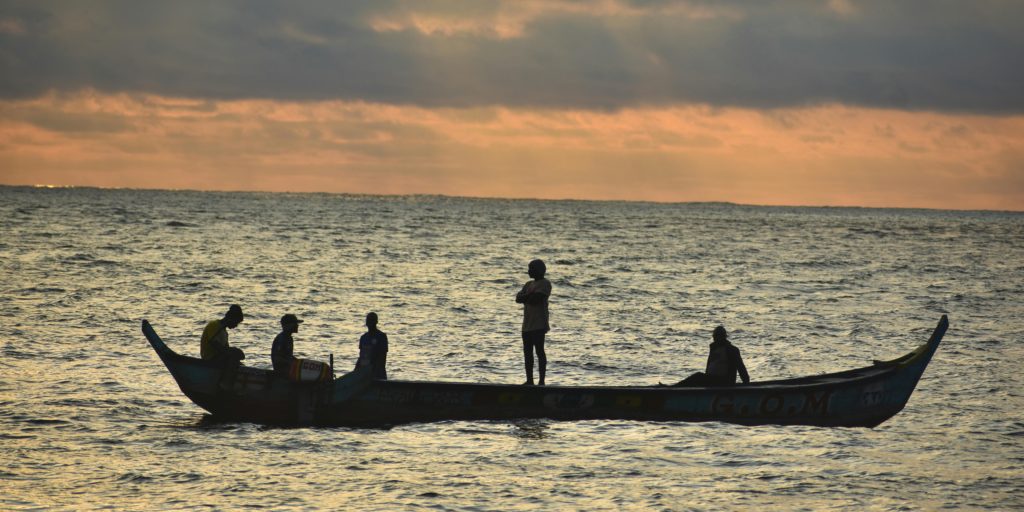 Sunset in Monrovia, Liberia