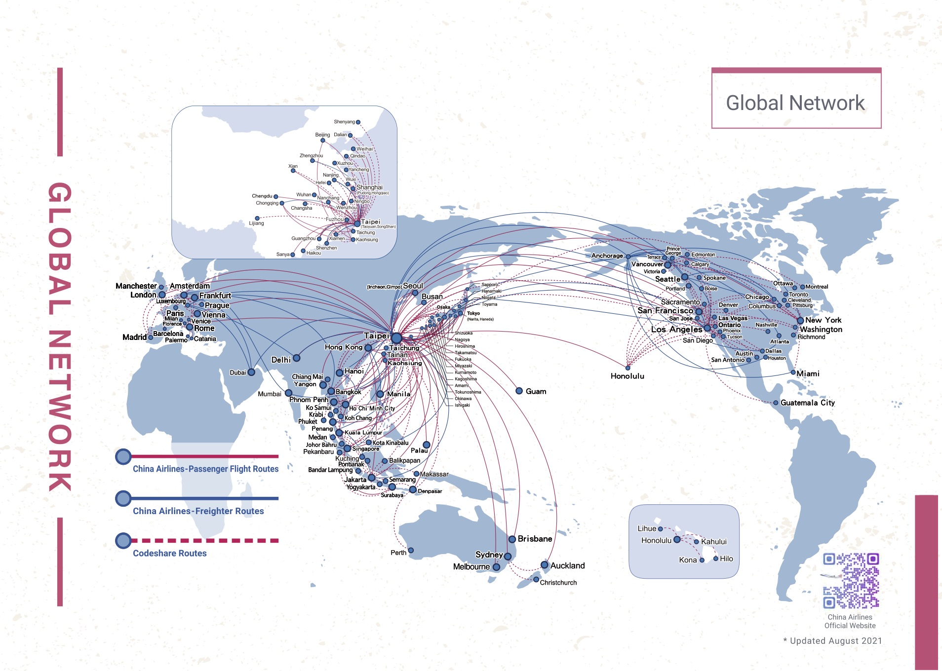 China Airlines Global Destinations