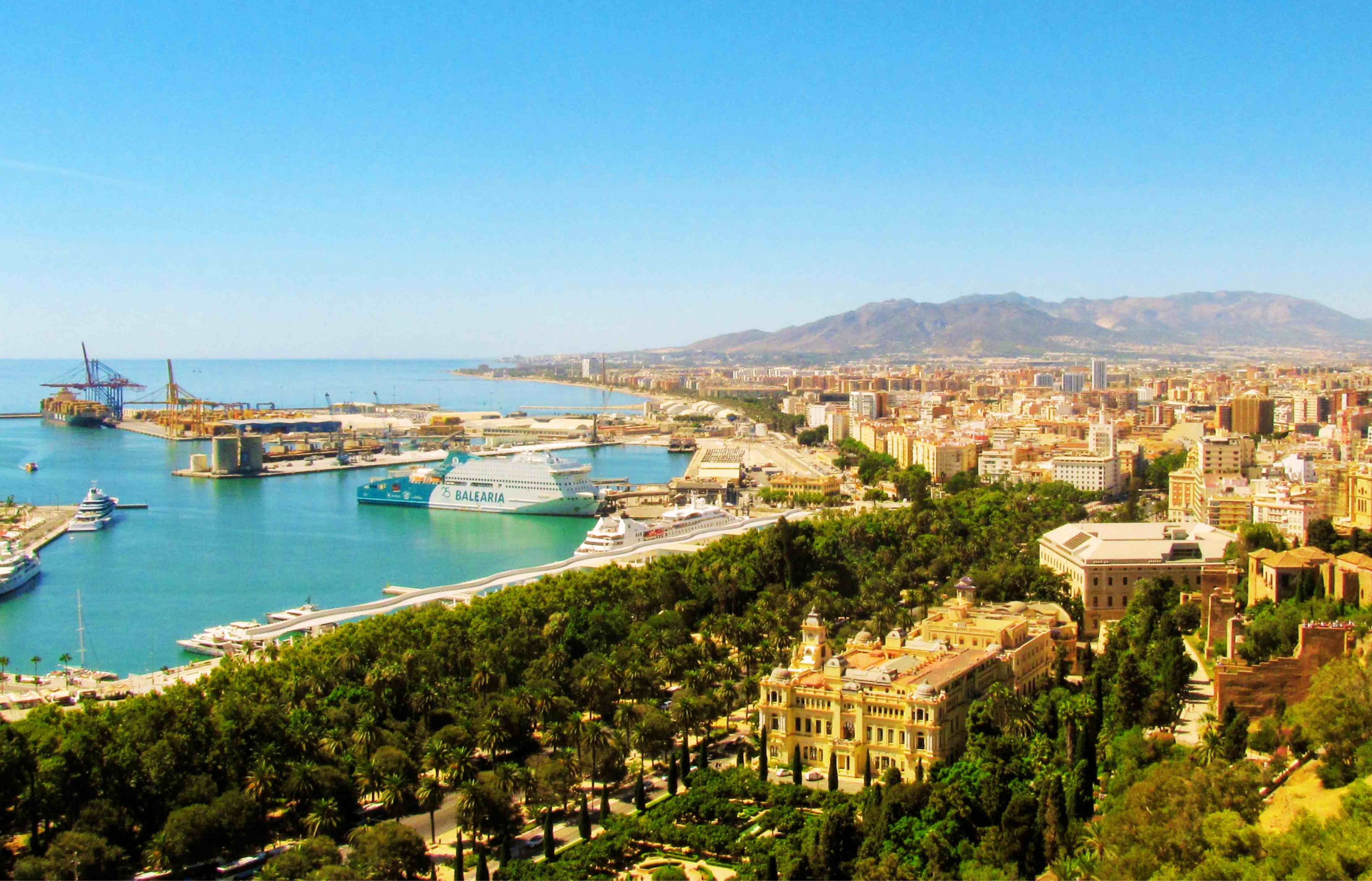 View of Málaga port