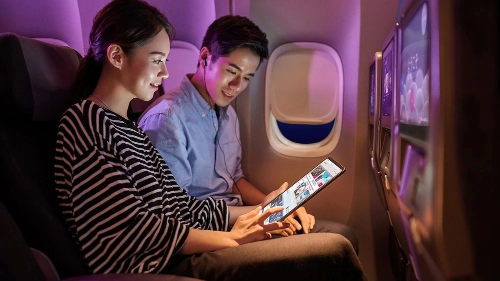 With China Airlines Premium Economy, you get complimentary wi-fi 