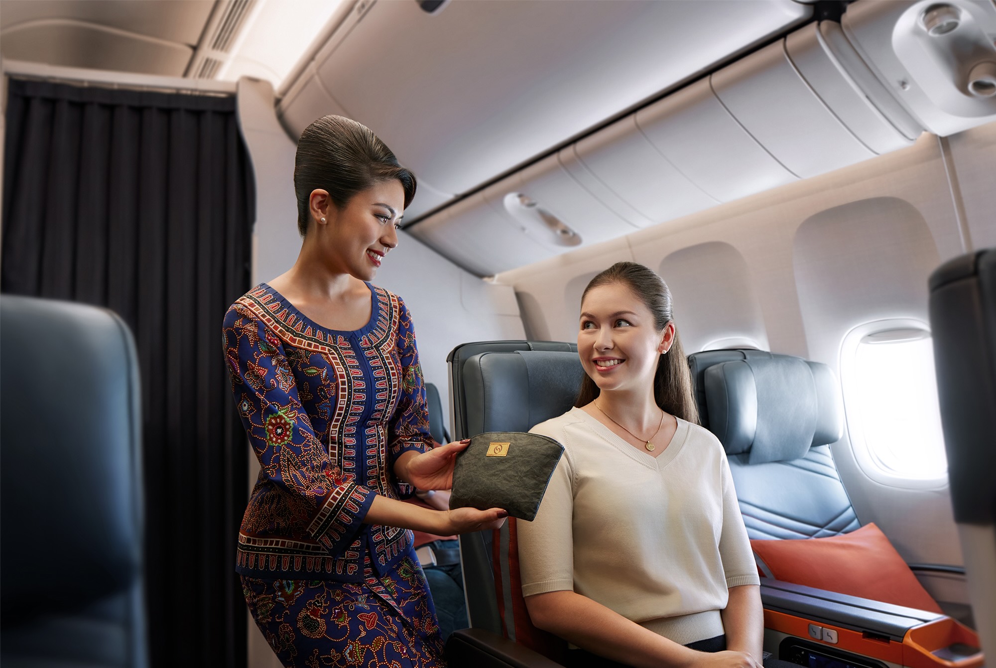 Enjoy premium amenity kits and service in premium economy on Singapore Airlines