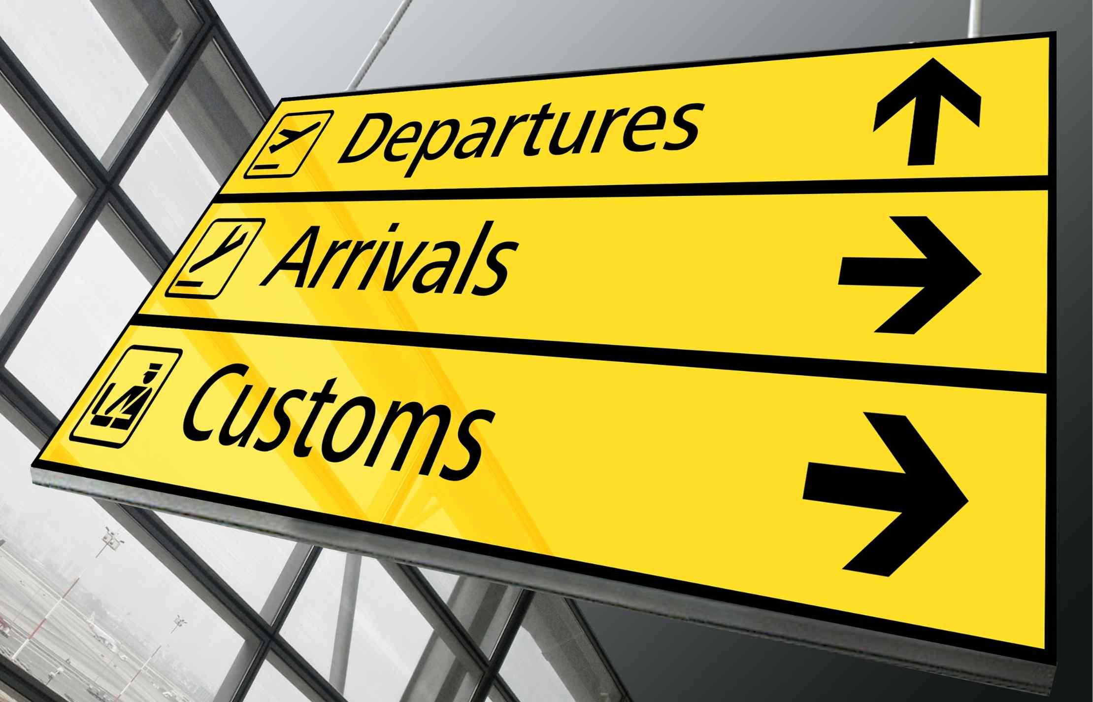 All travelers from international destinations must go through customs