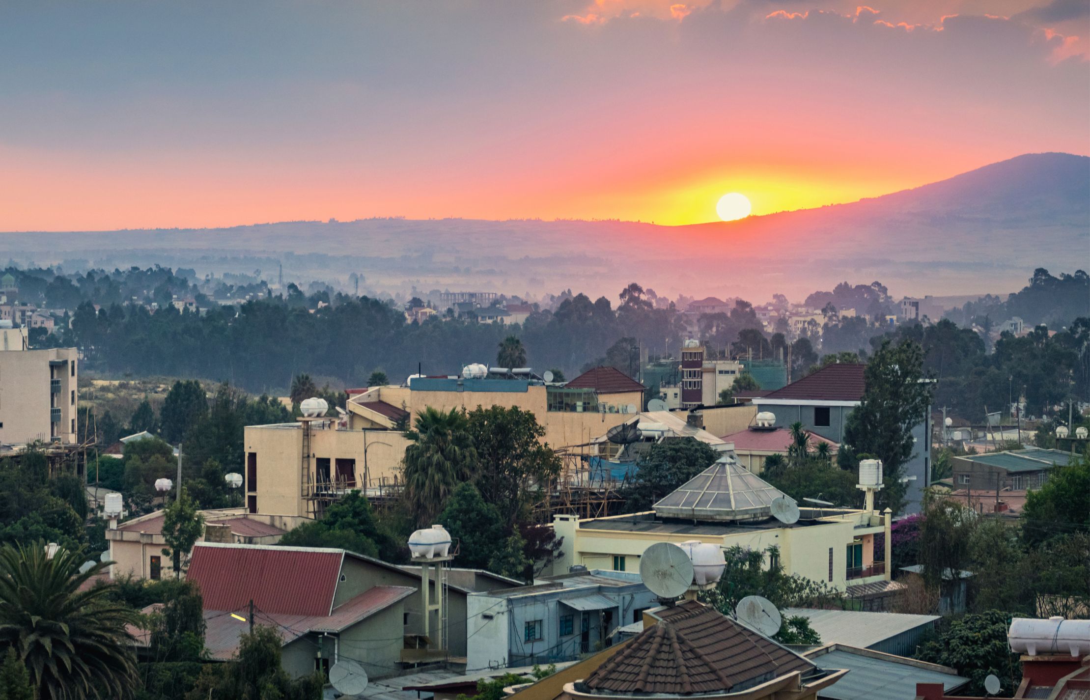 Sunrise in Addis Ababa