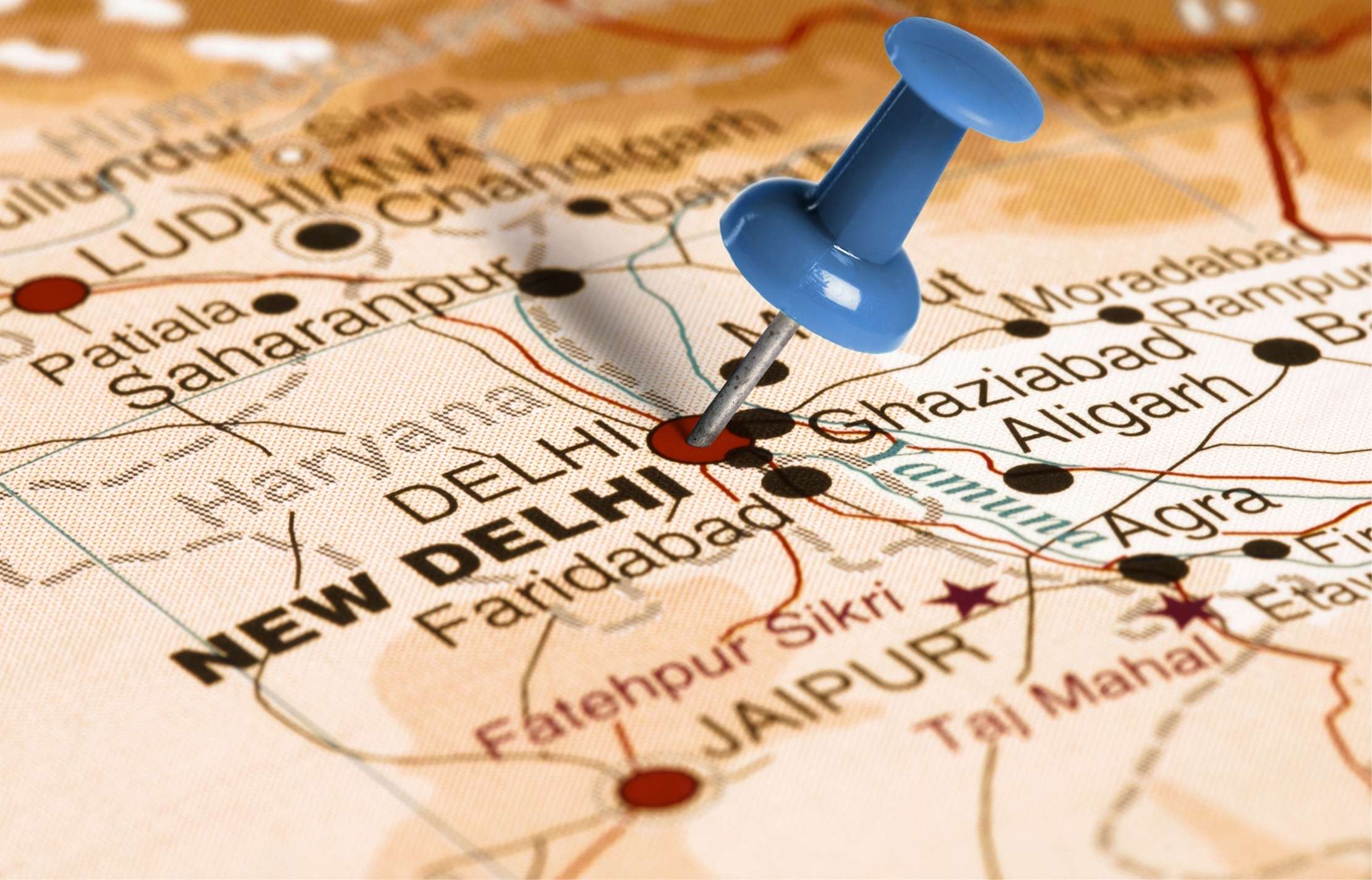 New Delhi on Map