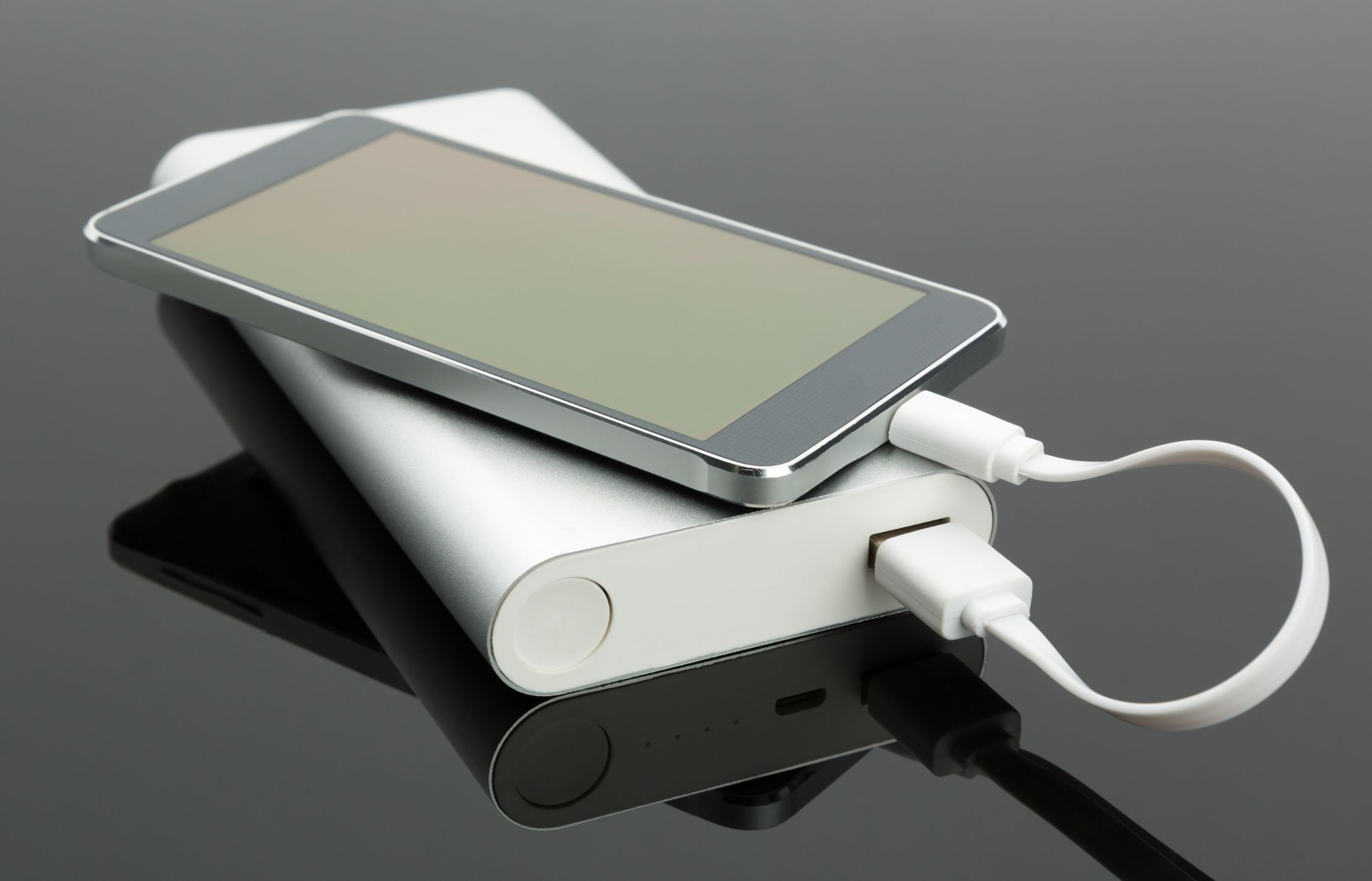 Power bank charging phone
