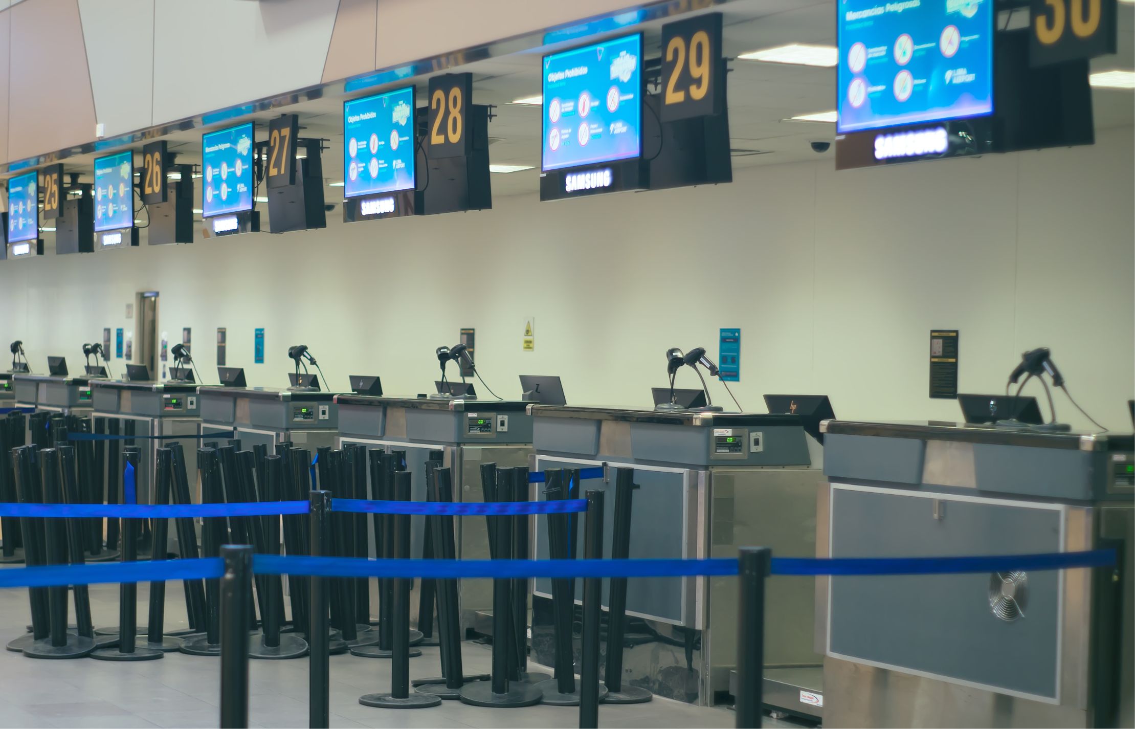 Airport counter