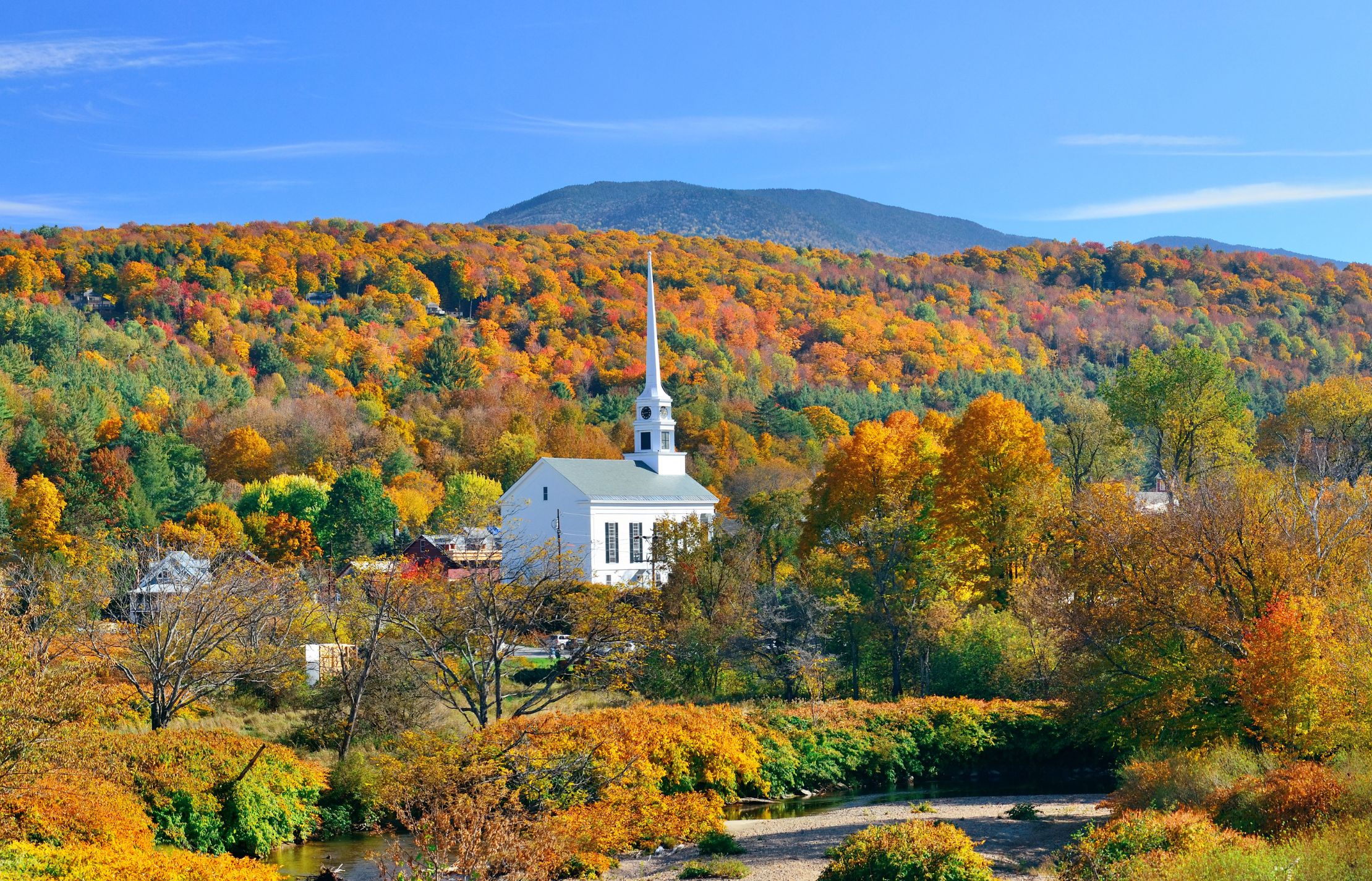 Stowe (Vermont) is a great romantic getaway particularily in the fall when the colors light up