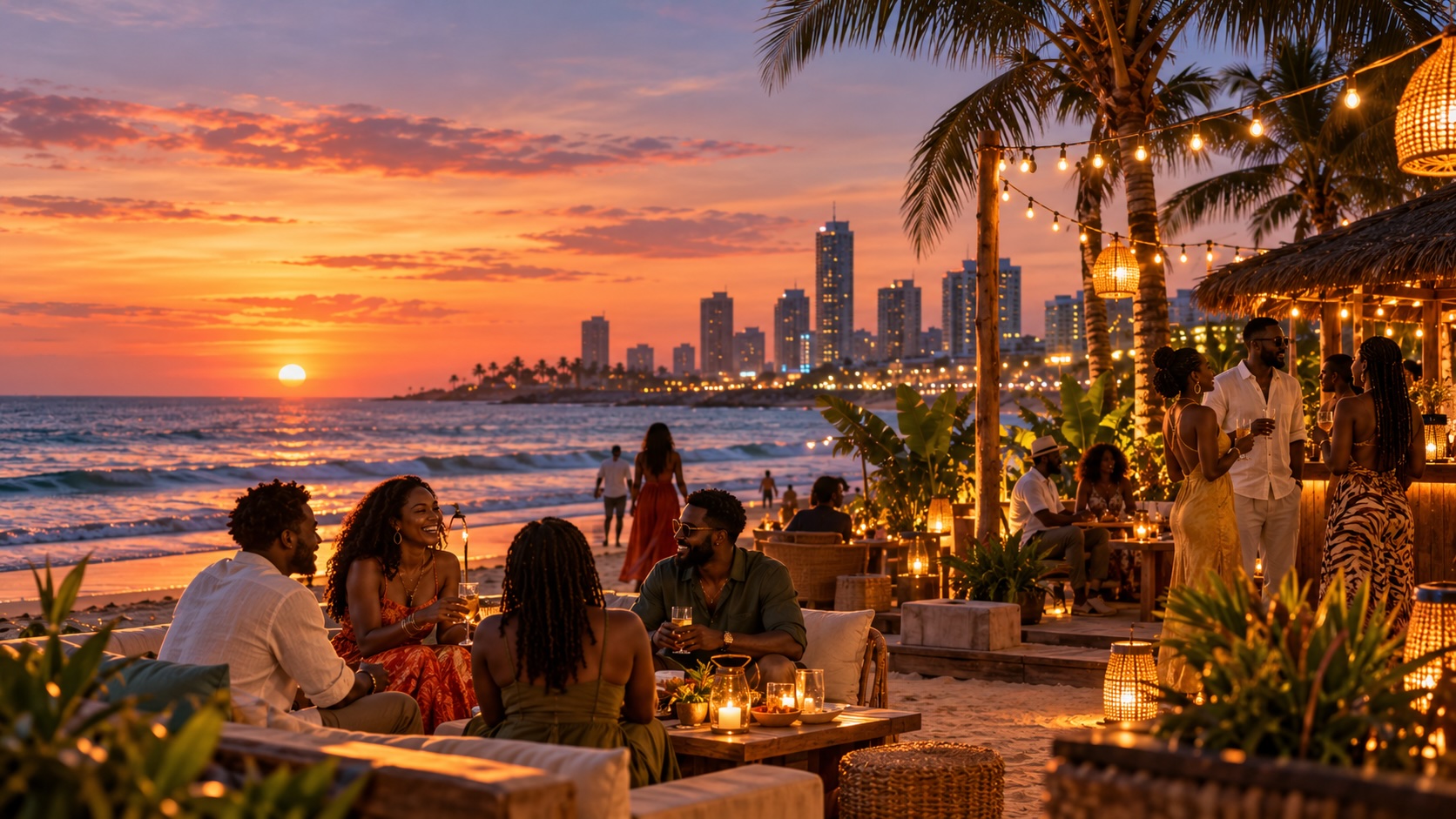 Sunset Beach Party Detty December