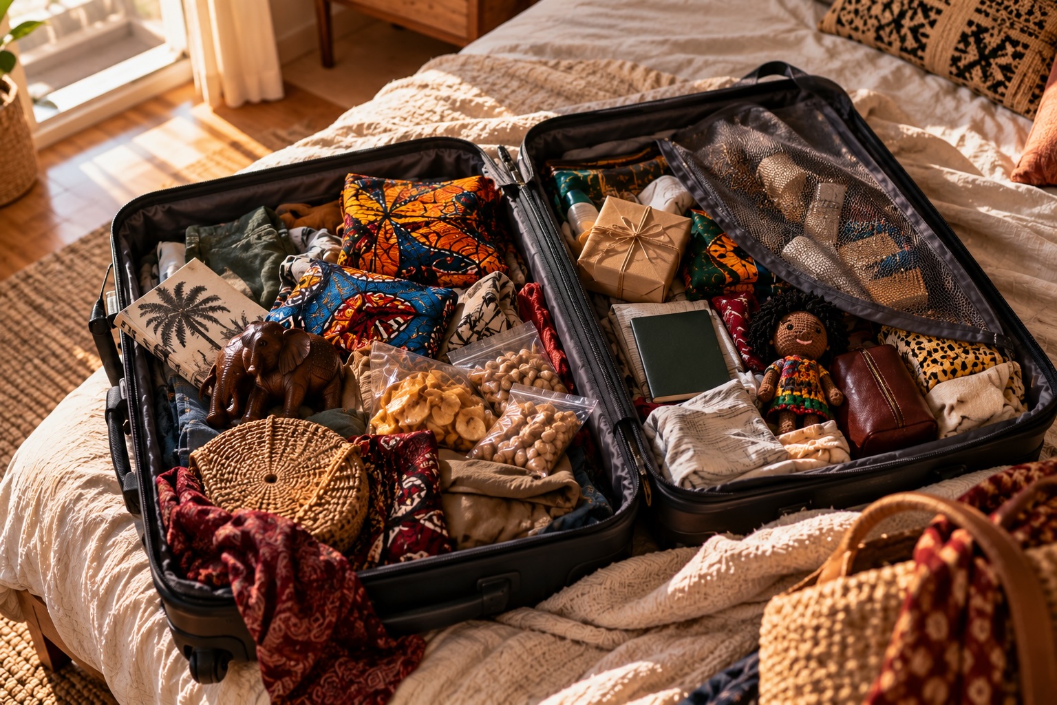 Suitcases packed